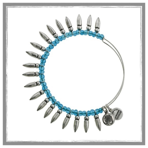 ALEX & Ani Blue 'Spike Of Confidence' Bracelet - Picture 3 of 3